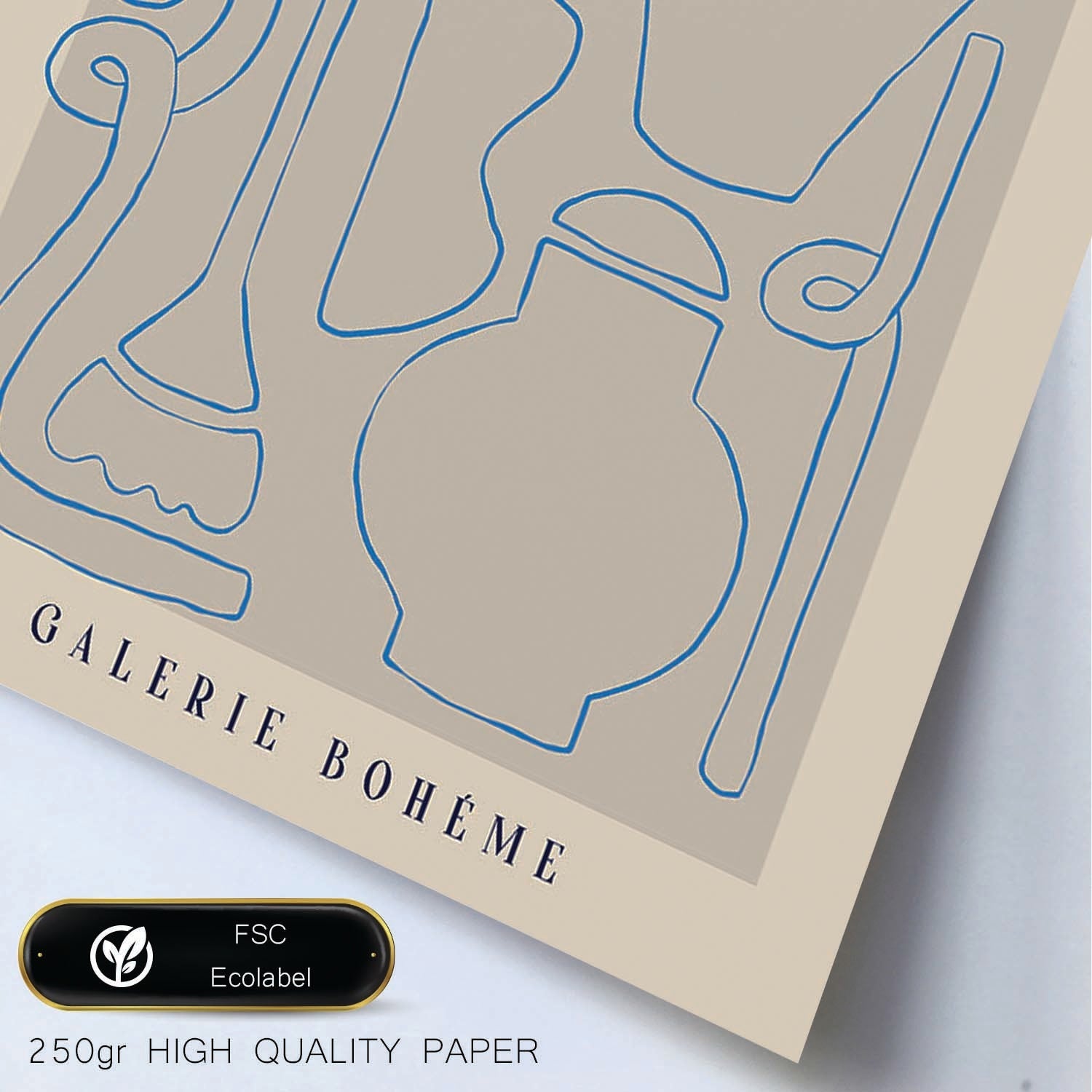 Lamina artistica decorativa con ilustración de Galerie Boheme Frascos-Artwork-Nacnic-Nacnic Estudio SL