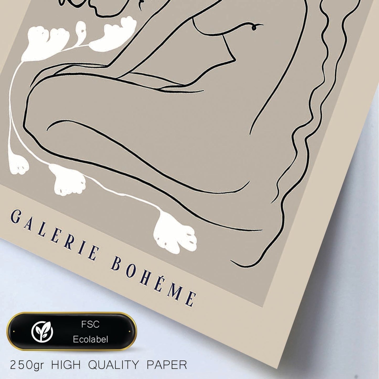 Lamina artistica decorativa con ilustración de Galerie Boheme Woman-Artwork-Nacnic-Nacnic Estudio SL