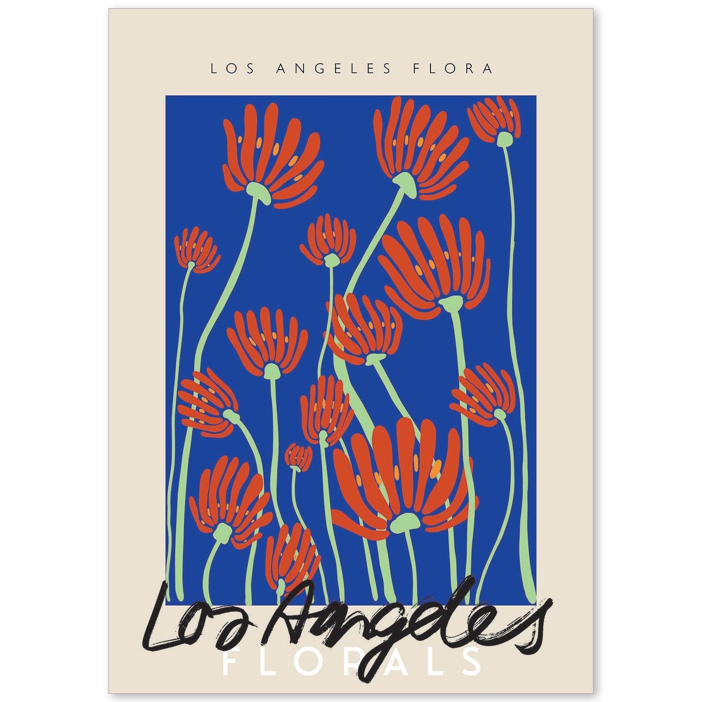 Lamina artistica decorativa con ilustración de La flora de los angeles-Artwork-Nacnic-A4-Sin marco-Nacnic Estudio SL