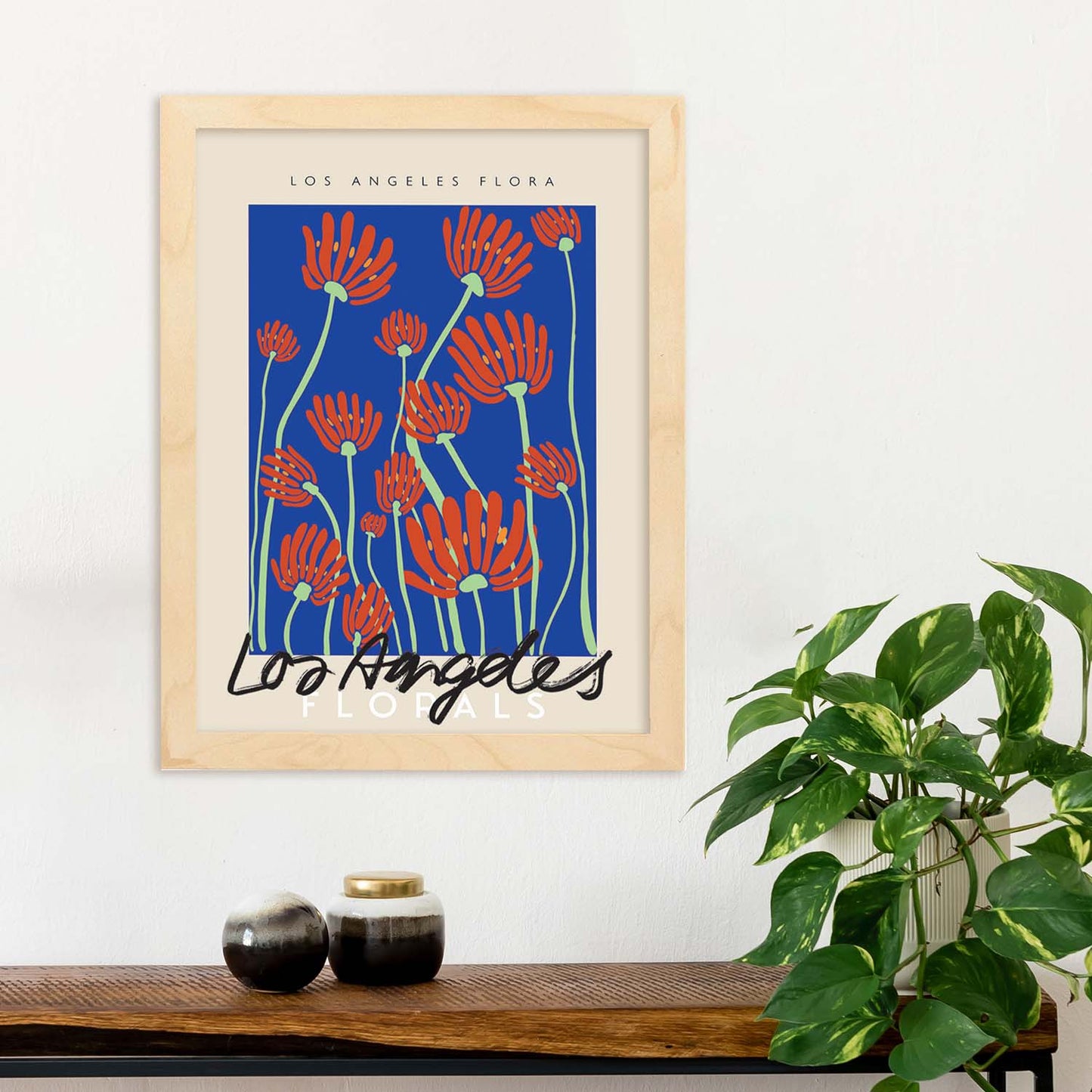 Lamina artistica decorativa con ilustración de La flora de los angeles-Artwork-Nacnic-Nacnic Estudio SL