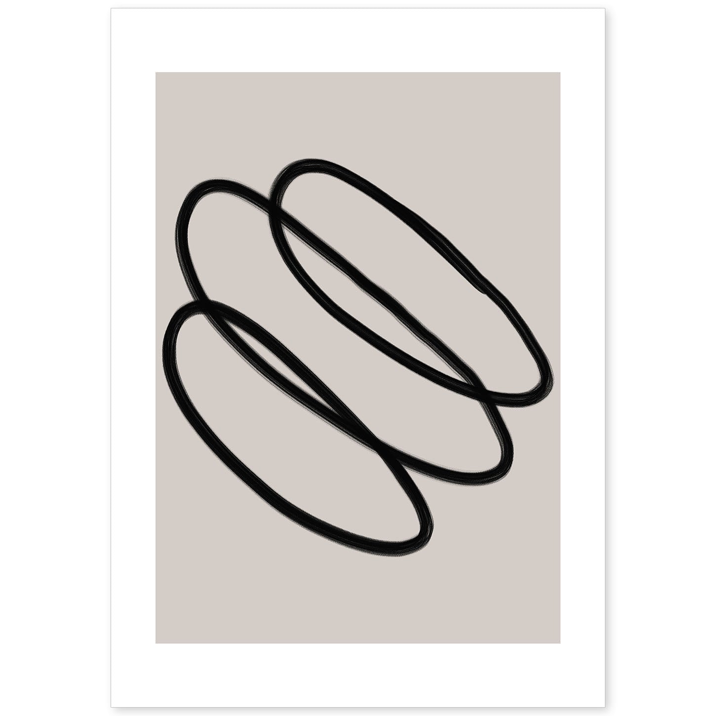 Lamina artistica decorativa con ilustración de Moderno Linea 01 estilo Abstracto-Artwork-Nacnic-A4-Sin marco-Nacnic Estudio SL