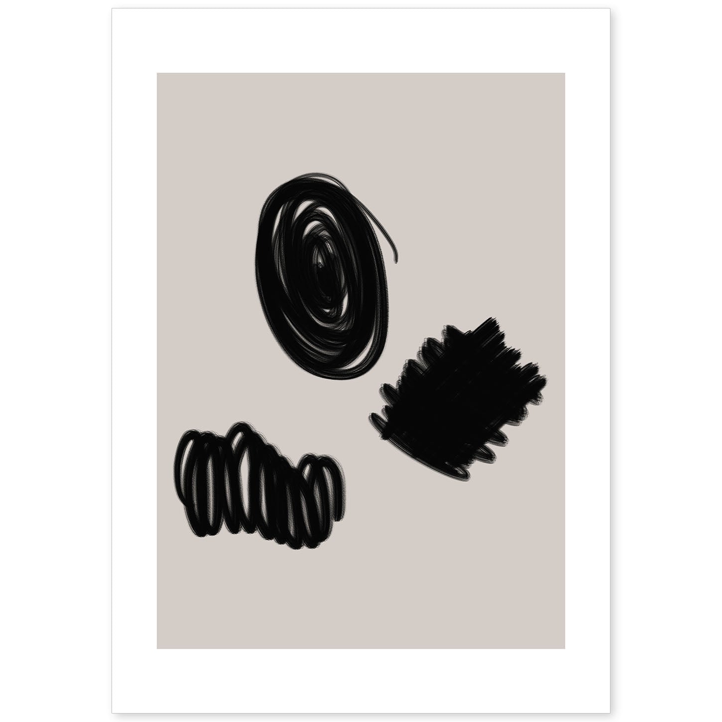Lamina artistica decorativa con ilustración de Moderno Linea 02 estilo Abstracto-Artwork-Nacnic-A4-Sin marco-Nacnic Estudio SL