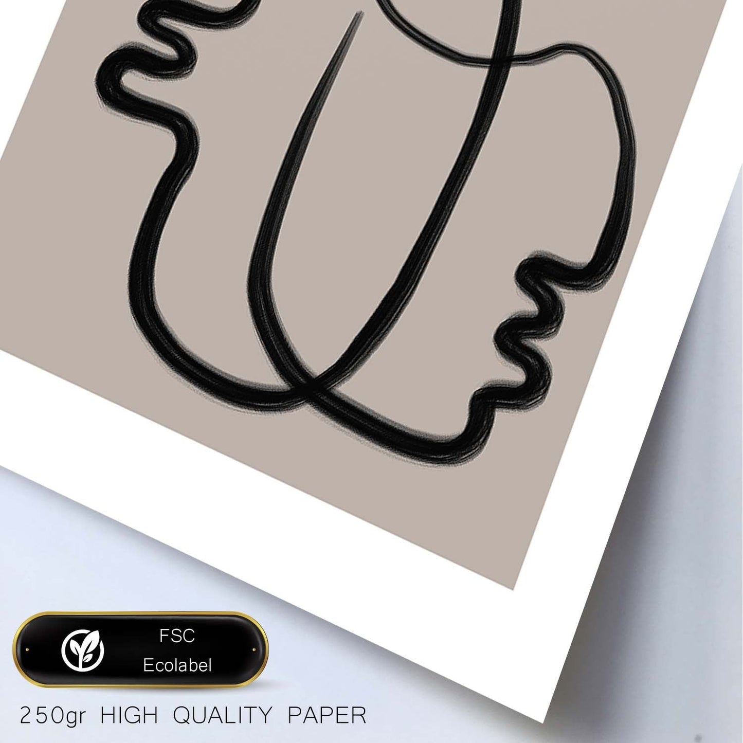 Lamina artistica decorativa con ilustración de Moderno Linea 13 estilo Abstracto-Artwork-Nacnic-Nacnic Estudio SL
