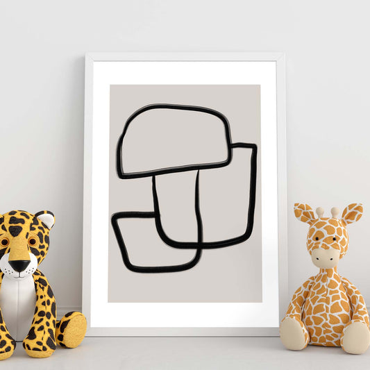 Lamina artistica decorativa con ilustración de Moderno Linea 16 estilo Abstracto-Artwork-Nacnic-Nacnic Estudio SL