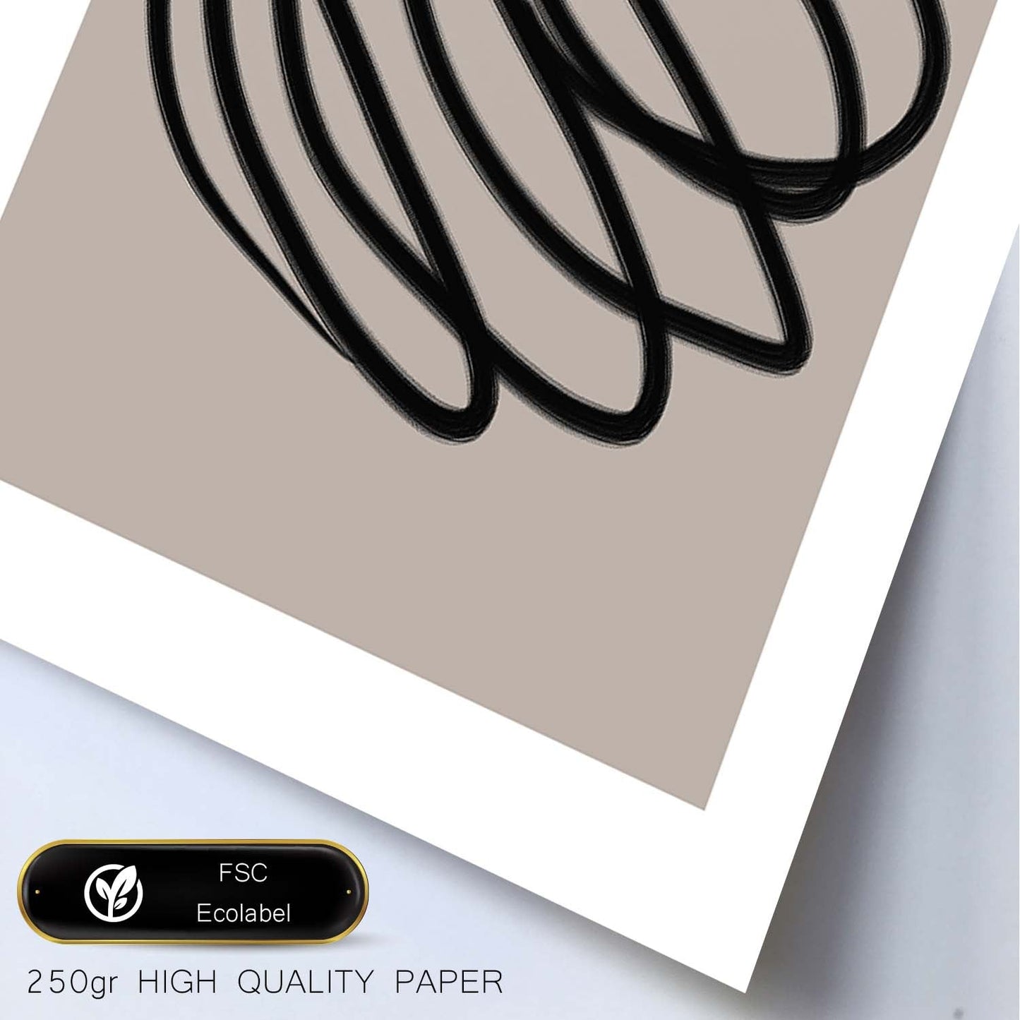 Lamina artistica decorativa con ilustración de Moderno Linea 17 estilo Abstracto-Artwork-Nacnic-Nacnic Estudio SL