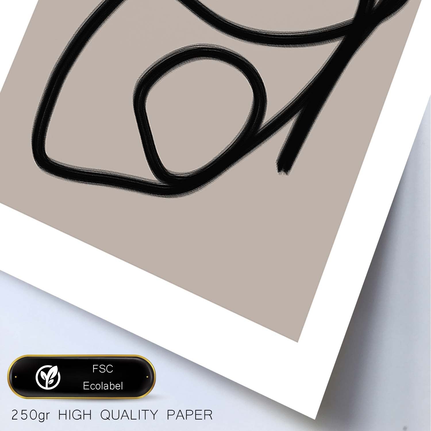 Lamina artistica decorativa con ilustración de Moderno Linea 18 estilo Abstracto-Artwork-Nacnic-Nacnic Estudio SL