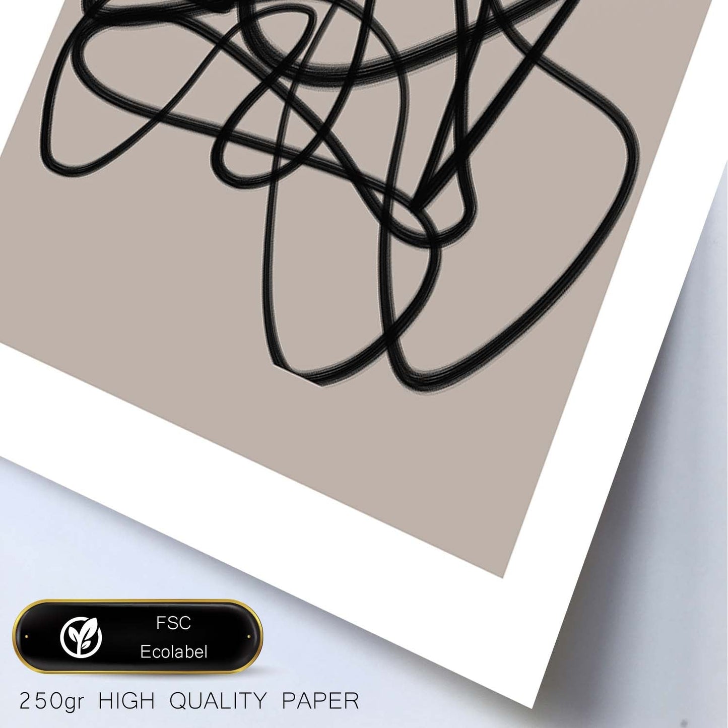 Lamina artistica decorativa con ilustración de Moderno Linea 19 estilo Abstracto-Artwork-Nacnic-Nacnic Estudio SL