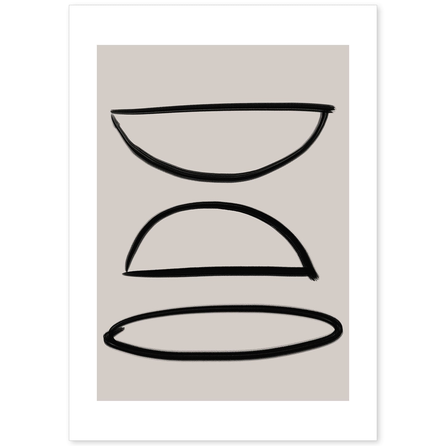 Lamina artistica decorativa con ilustración de Moderno Linea 20 estilo Abstracto-Artwork-Nacnic-A4-Sin marco-Nacnic Estudio SL