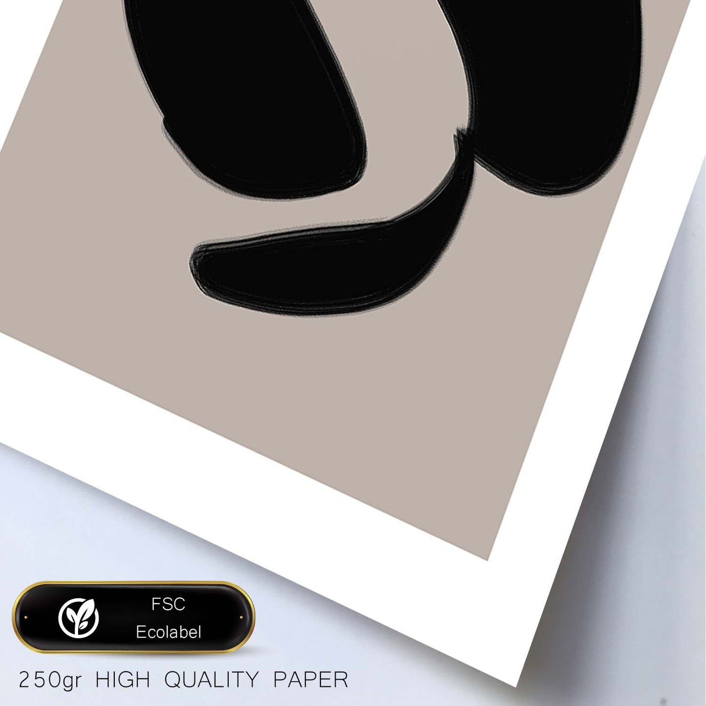 Lamina artistica decorativa con ilustración de Moderno Negro 01 estilo Abstracto-Artwork-Nacnic-Nacnic Estudio SL