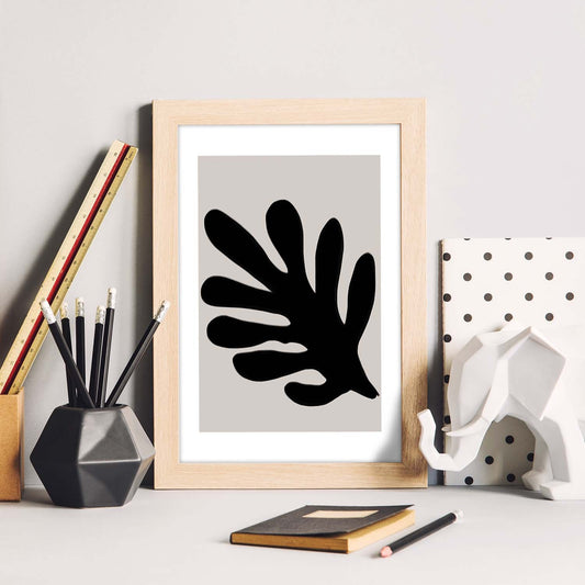 Lamina artistica decorativa con ilustración de Moderno Negro 05 estilo Abstracto-Artwork-Nacnic-Nacnic Estudio SL