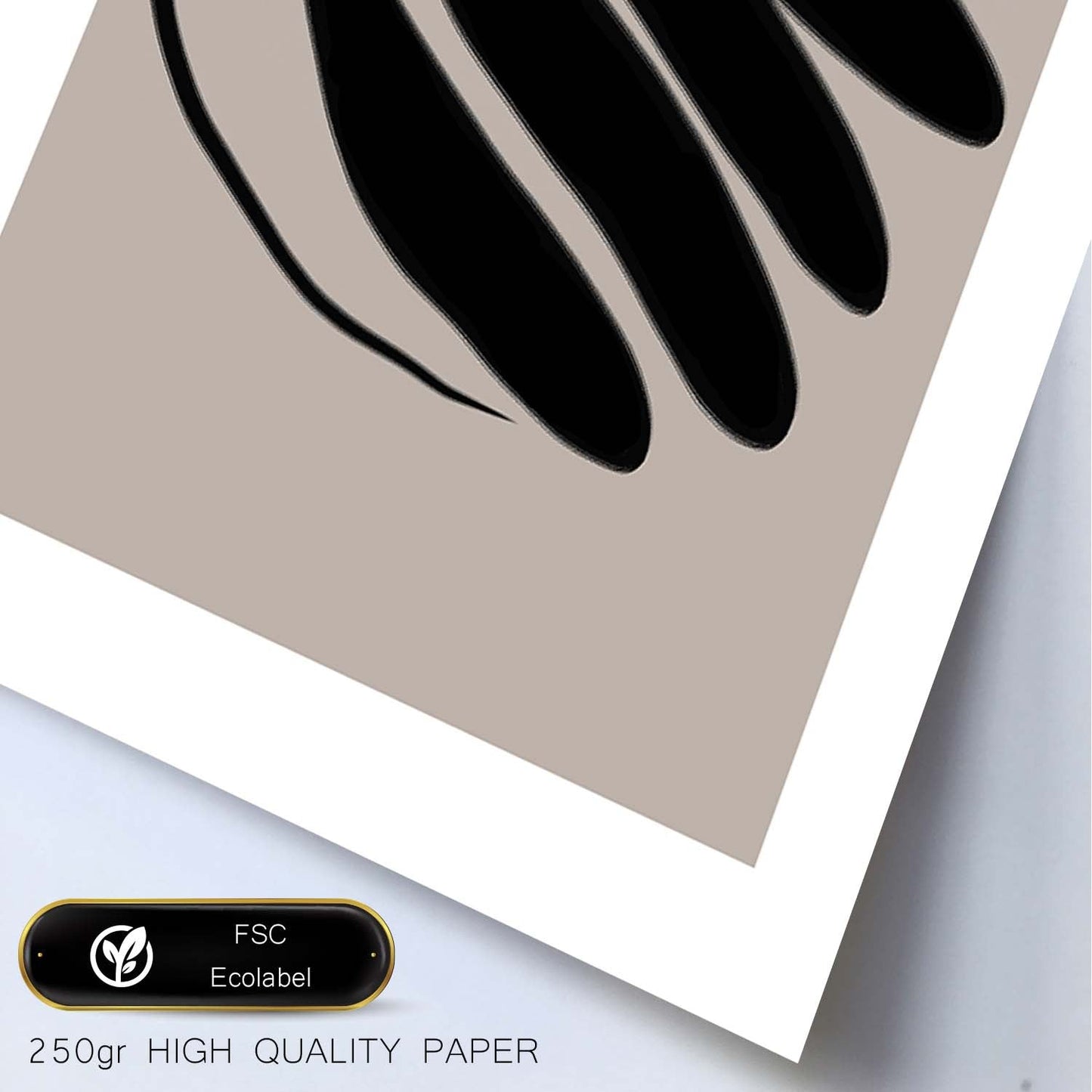 Lamina artistica decorativa con ilustración de Moderno Negro 07 estilo Abstracto-Artwork-Nacnic-Nacnic Estudio SL