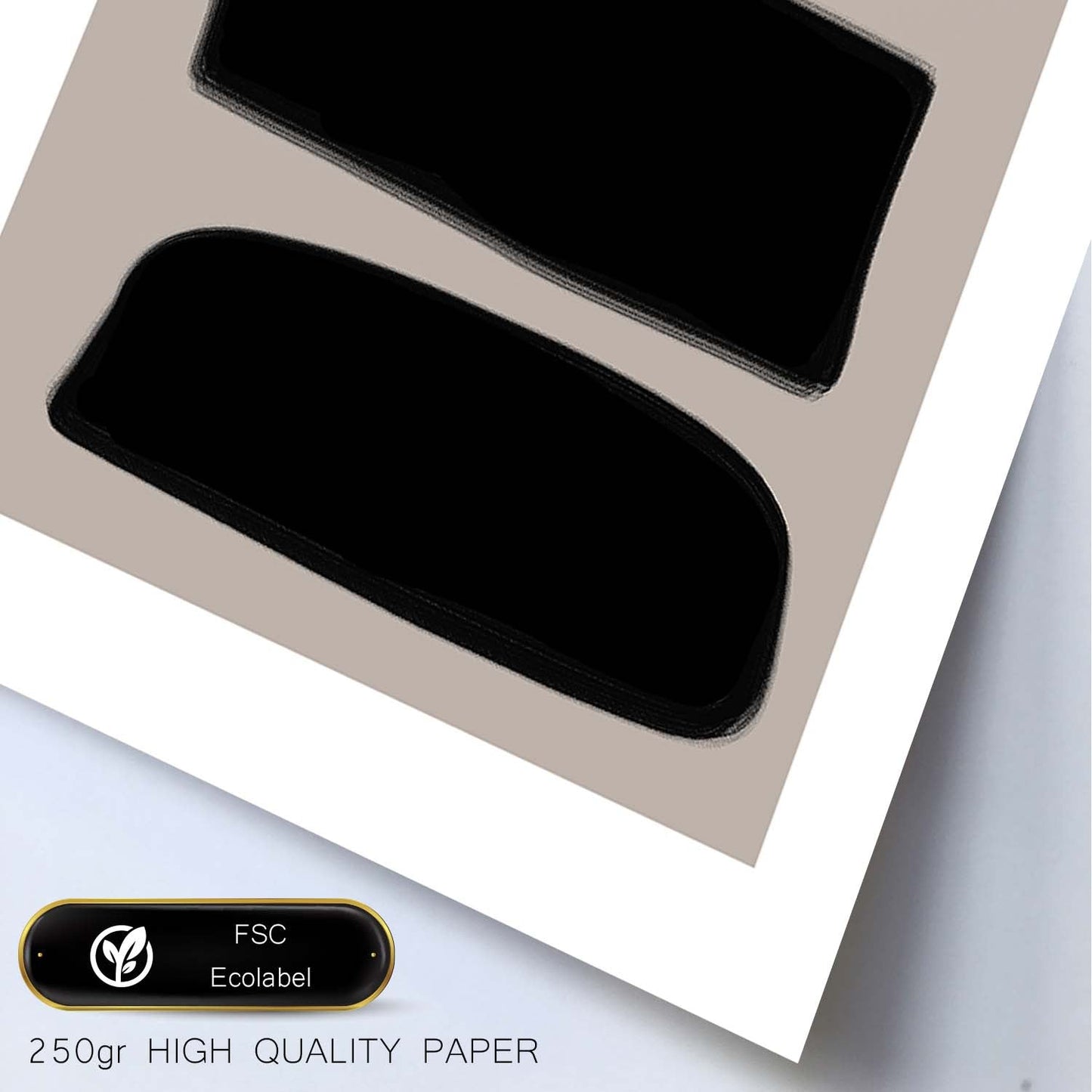 Lamina artistica decorativa con ilustración de Moderno Negro 10 estilo Abstracto-Artwork-Nacnic-Nacnic Estudio SL
