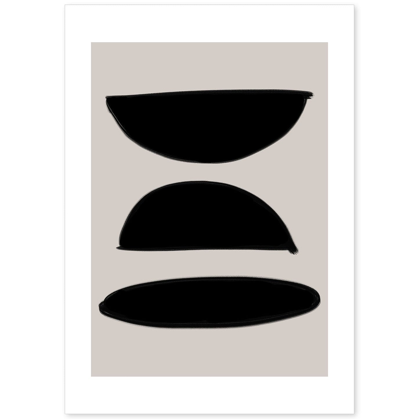 Lamina artistica decorativa con ilustración de Moderno Negro 11 estilo Abstracto-Artwork-Nacnic-A4-Sin marco-Nacnic Estudio SL