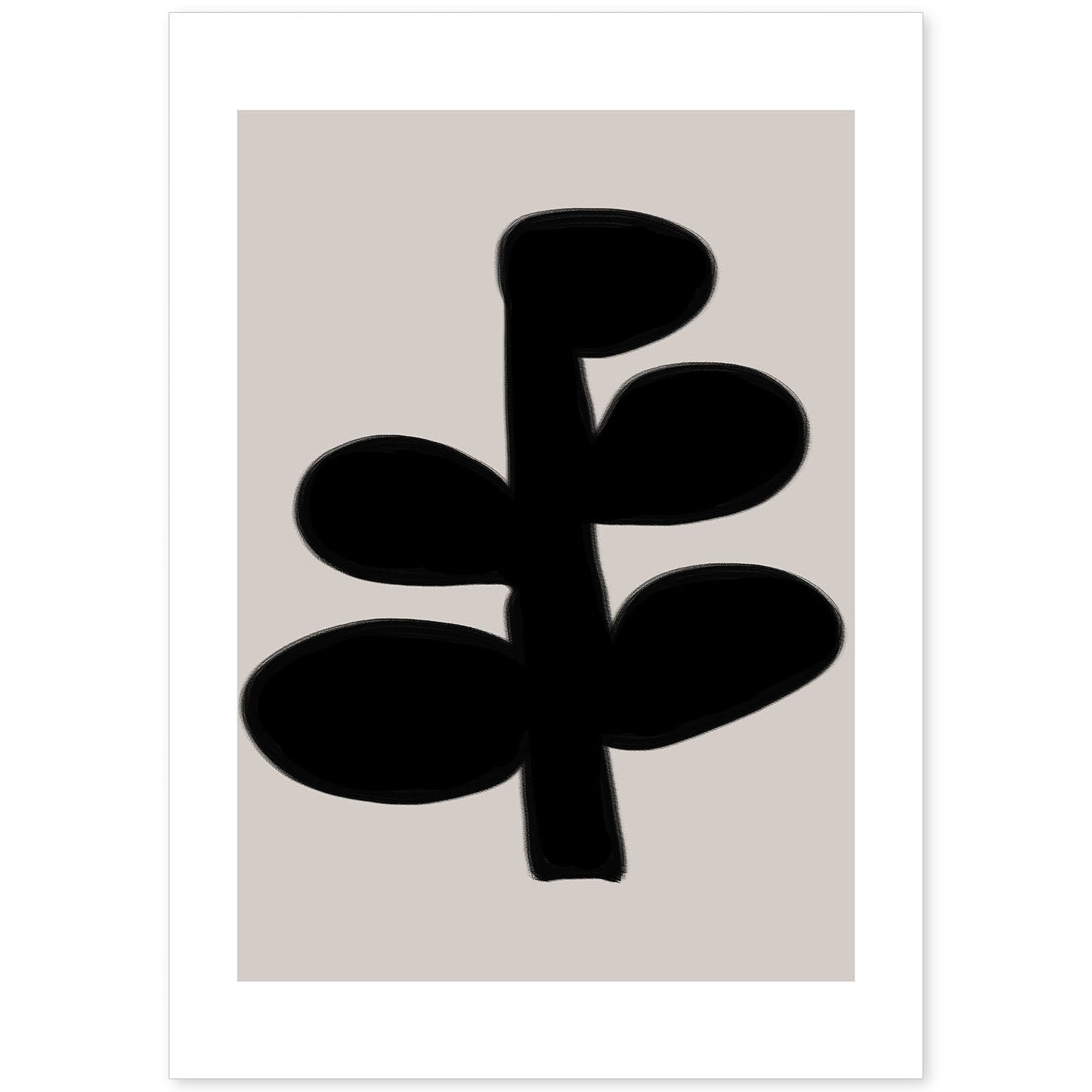 Lamina artistica decorativa con ilustración de Moderno Negro 13 estilo Abstracto-Artwork-Nacnic-A4-Sin marco-Nacnic Estudio SL