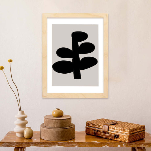 Lamina artistica decorativa con ilustración de Moderno Negro 13 estilo Abstracto-Artwork-Nacnic-Nacnic Estudio SL