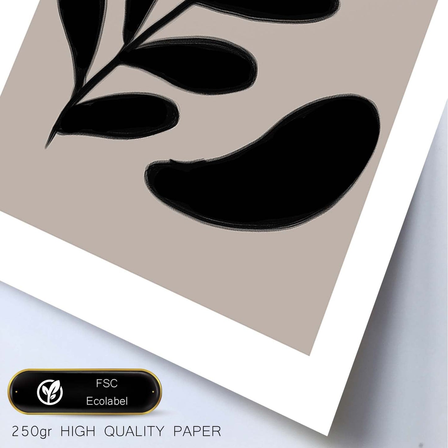 Lamina artistica decorativa con ilustración de Moderno Negro 14 estilo Abstracto-Artwork-Nacnic-Nacnic Estudio SL