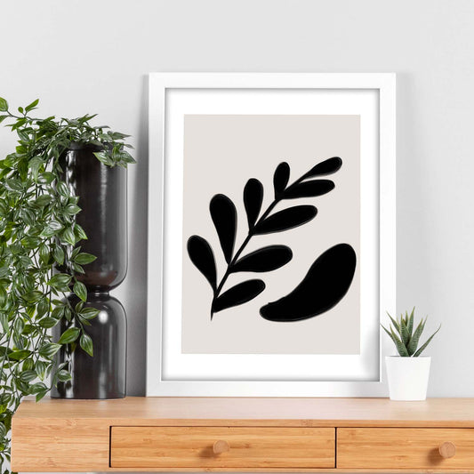 Lamina artistica decorativa con ilustración de Moderno Negro 14 estilo Abstracto-Artwork-Nacnic-Nacnic Estudio SL