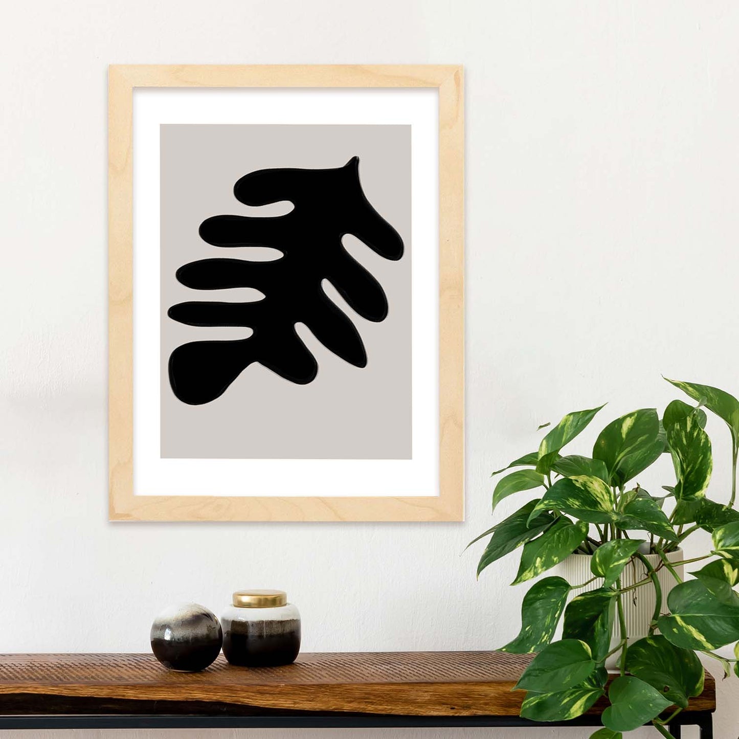 Lamina artistica decorativa con ilustración de Moderno Negro 18 estilo Abstracto-Artwork-Nacnic-Nacnic Estudio SL