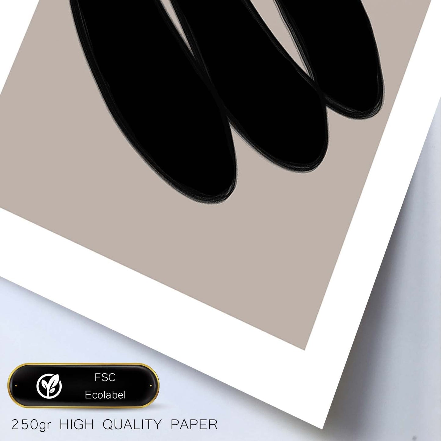 Lamina artistica decorativa con ilustración de Moderno Negro 19 estilo Abstracto-Artwork-Nacnic-Nacnic Estudio SL