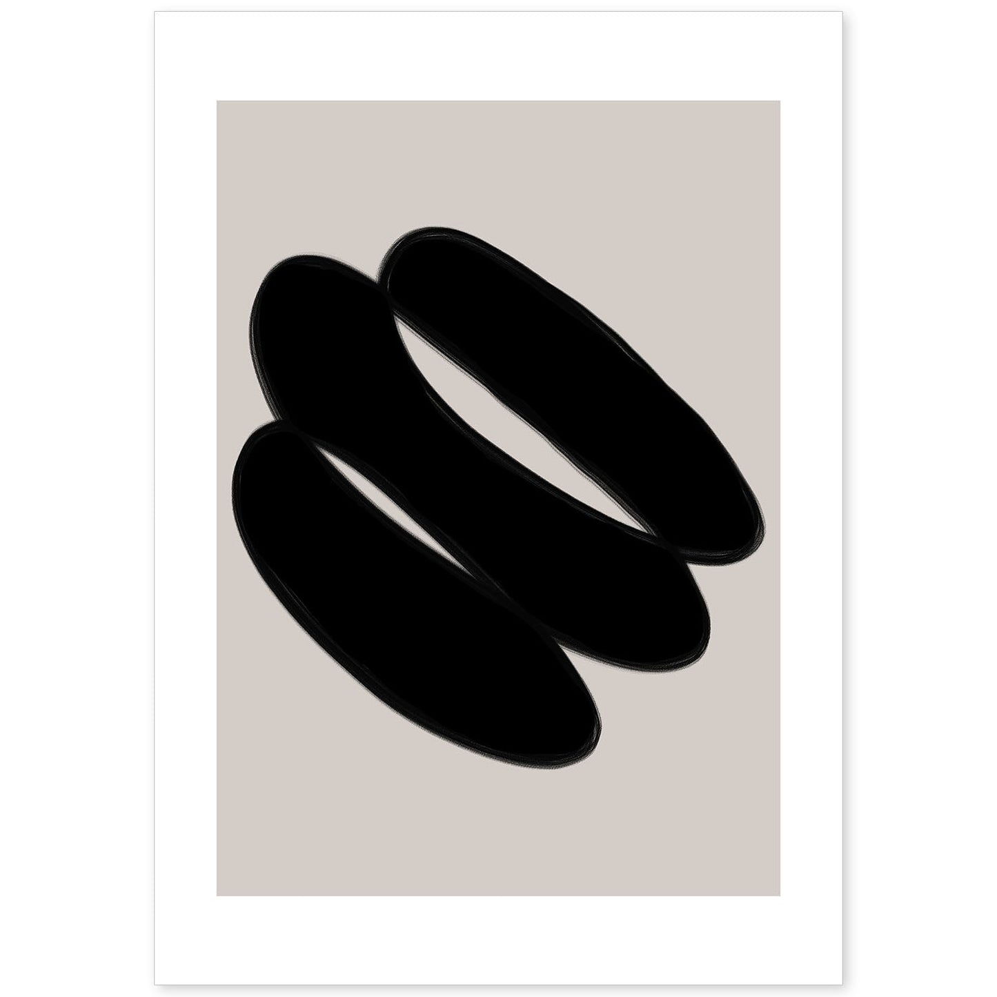 Lamina artistica decorativa con ilustración de Moderno Negro 19 estilo Abstracto-Artwork-Nacnic-A4-Sin marco-Nacnic Estudio SL