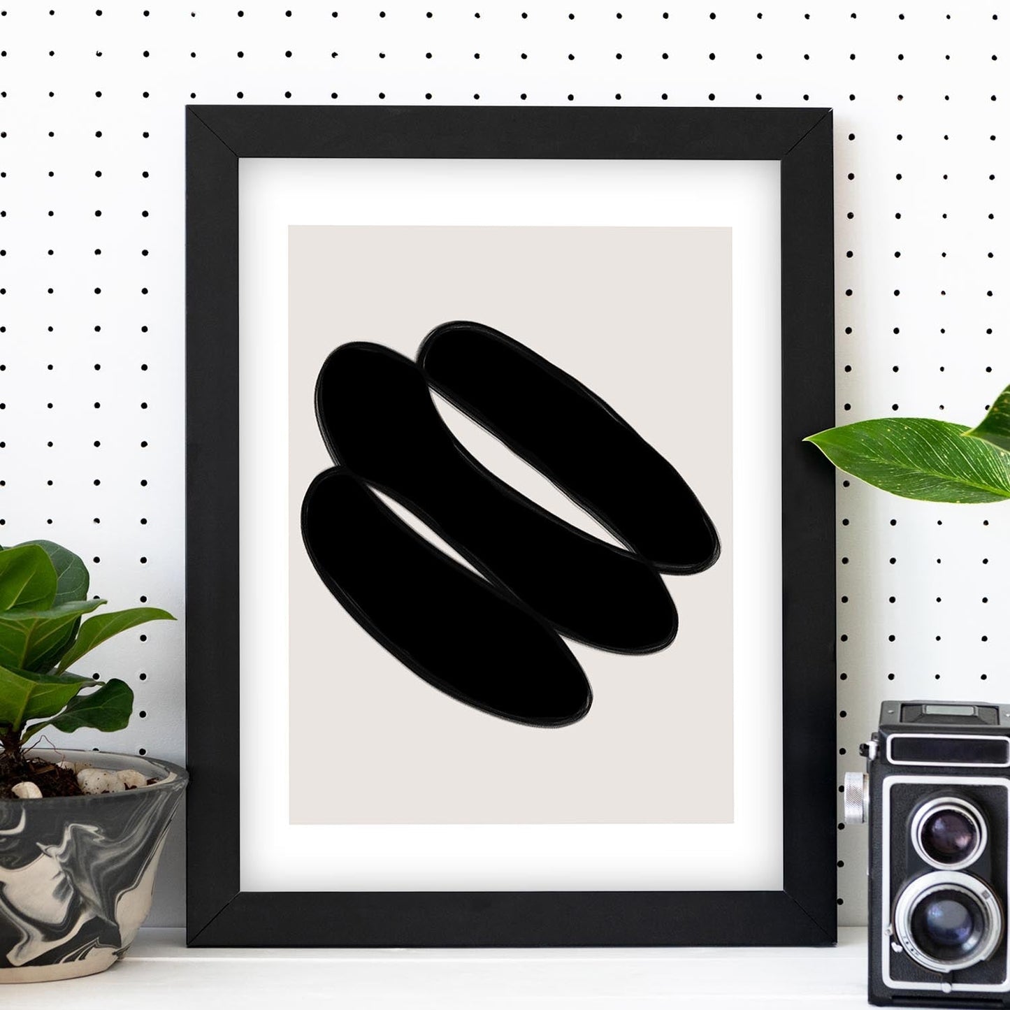 Lamina artistica decorativa con ilustración de Moderno Negro 19 estilo Abstracto-Artwork-Nacnic-Nacnic Estudio SL