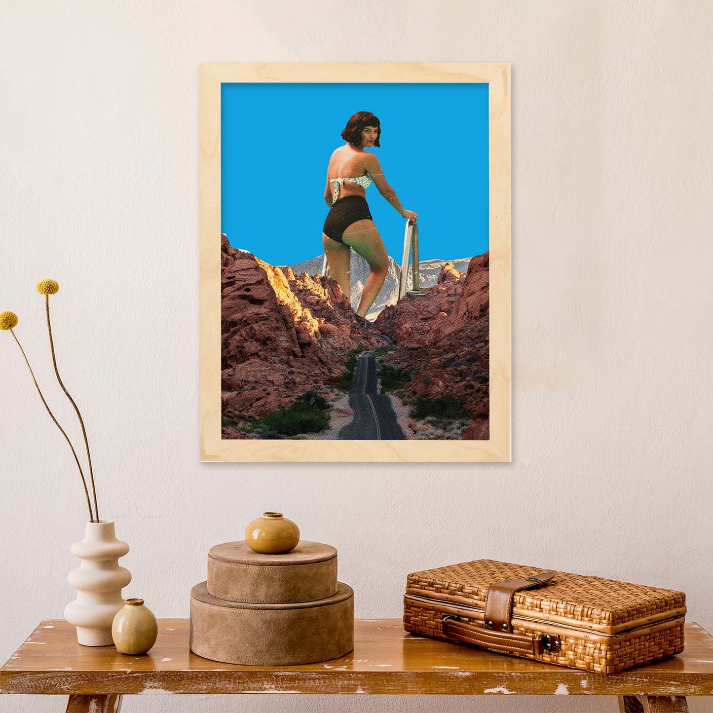 Lamina artistica decorativa con ilustración de Mujer estilo Collage-Artwork-Nacnic-Nacnic Estudio SL