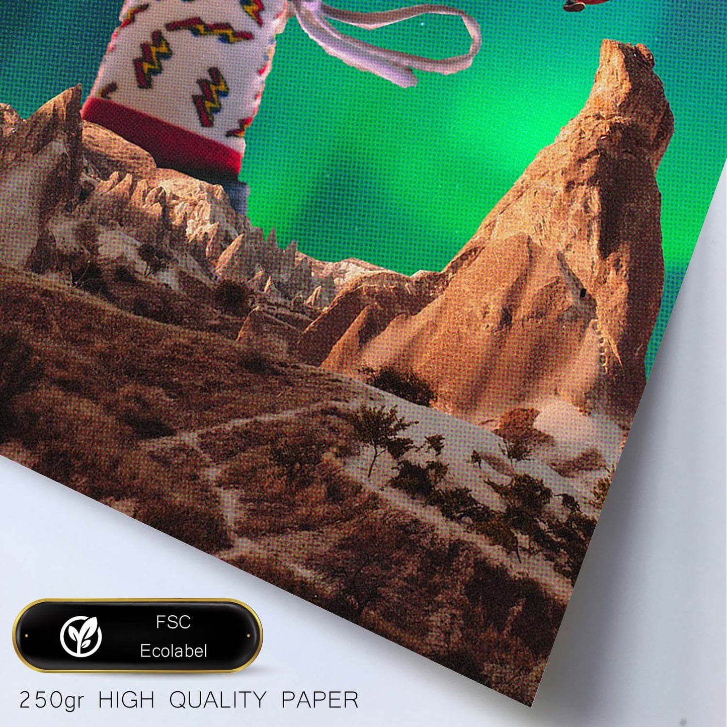 Lamina artistica decorativa con ilustración de Pie estilo Collage-Artwork-Nacnic-Nacnic Estudio SL