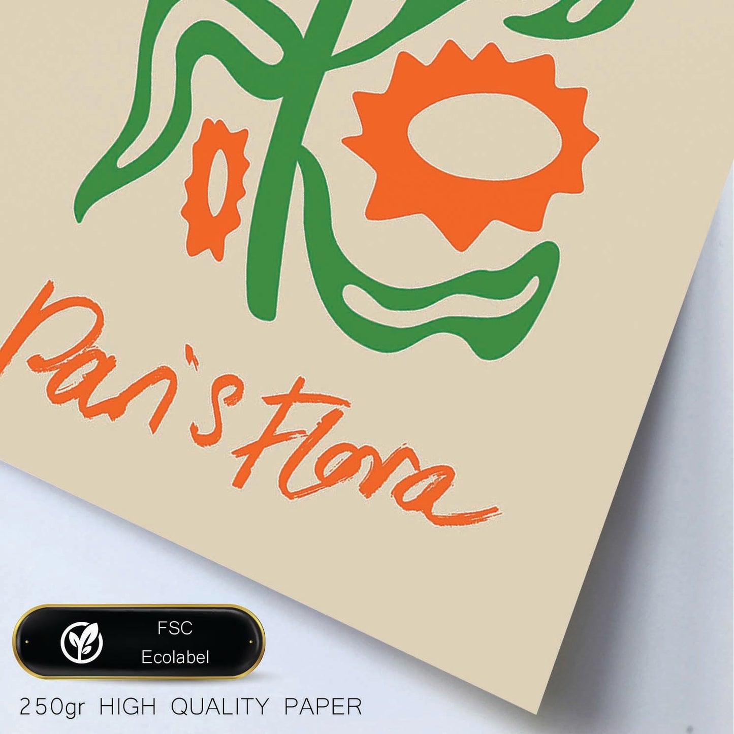 Lamina artistica decorativa con ilustración de Resumen Flor Design Paris Flora-Artwork-Nacnic-Nacnic Estudio SL