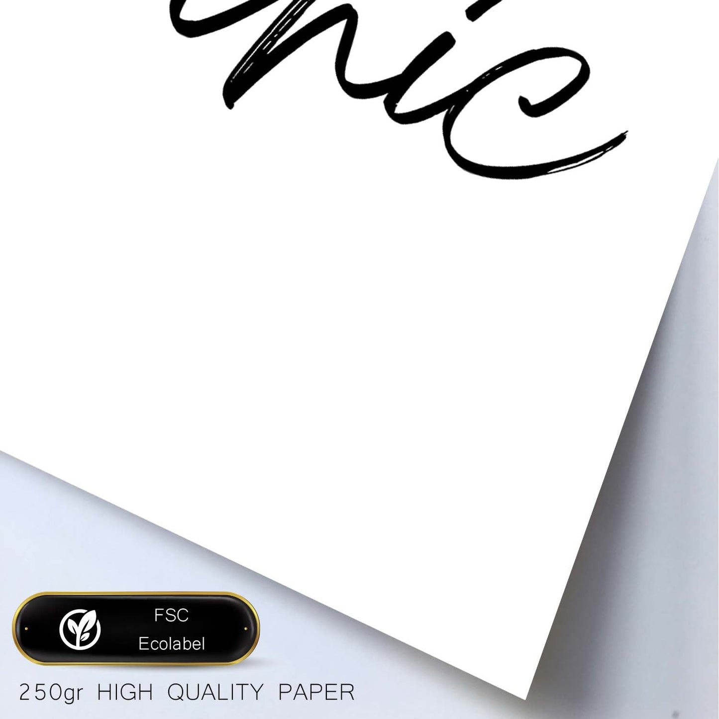 Lamina artistica decorativa con ilustración de stay chic estilo Mensaje inspiracional-Artwork-Nacnic-Nacnic Estudio SL