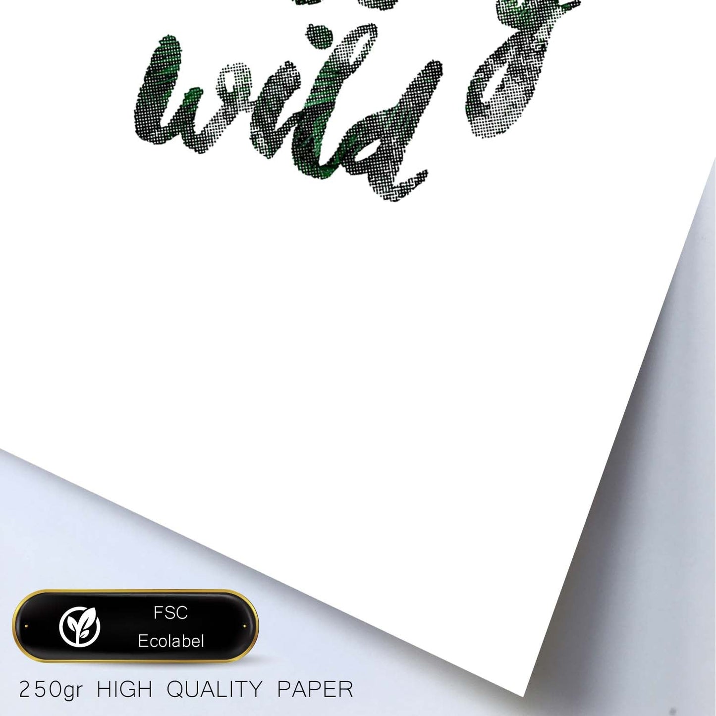 Lamina artistica decorativa con ilustración de stay wild estilo Mensaje inspiracional-Artwork-Nacnic-Nacnic Estudio SL