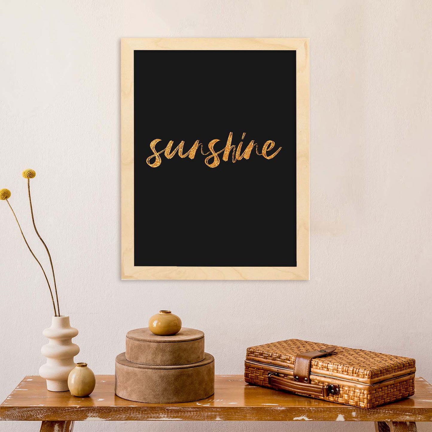 Lamina artistica decorativa con ilustración de sunshine estilo Mensaje inspiracional-Artwork-Nacnic-Nacnic Estudio SL