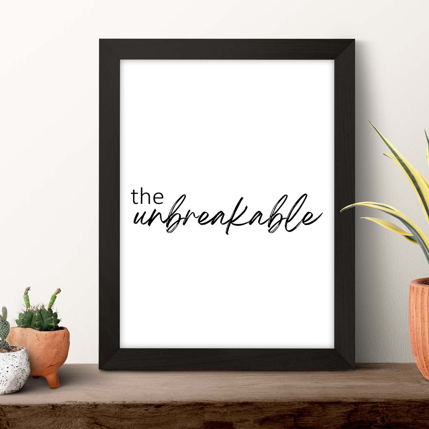 Lamina artistica decorativa con ilustración de the unbreakable estilo Mensaje inspiracional-Artwork-Nacnic-Nacnic Estudio SL