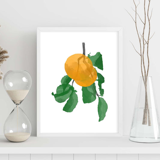 Lámina Botánica acuarela 10. Pósters con ilustraciones de plantas y flores en estilo acuarela.-Artwork-Nacnic-Nacnic Estudio SL