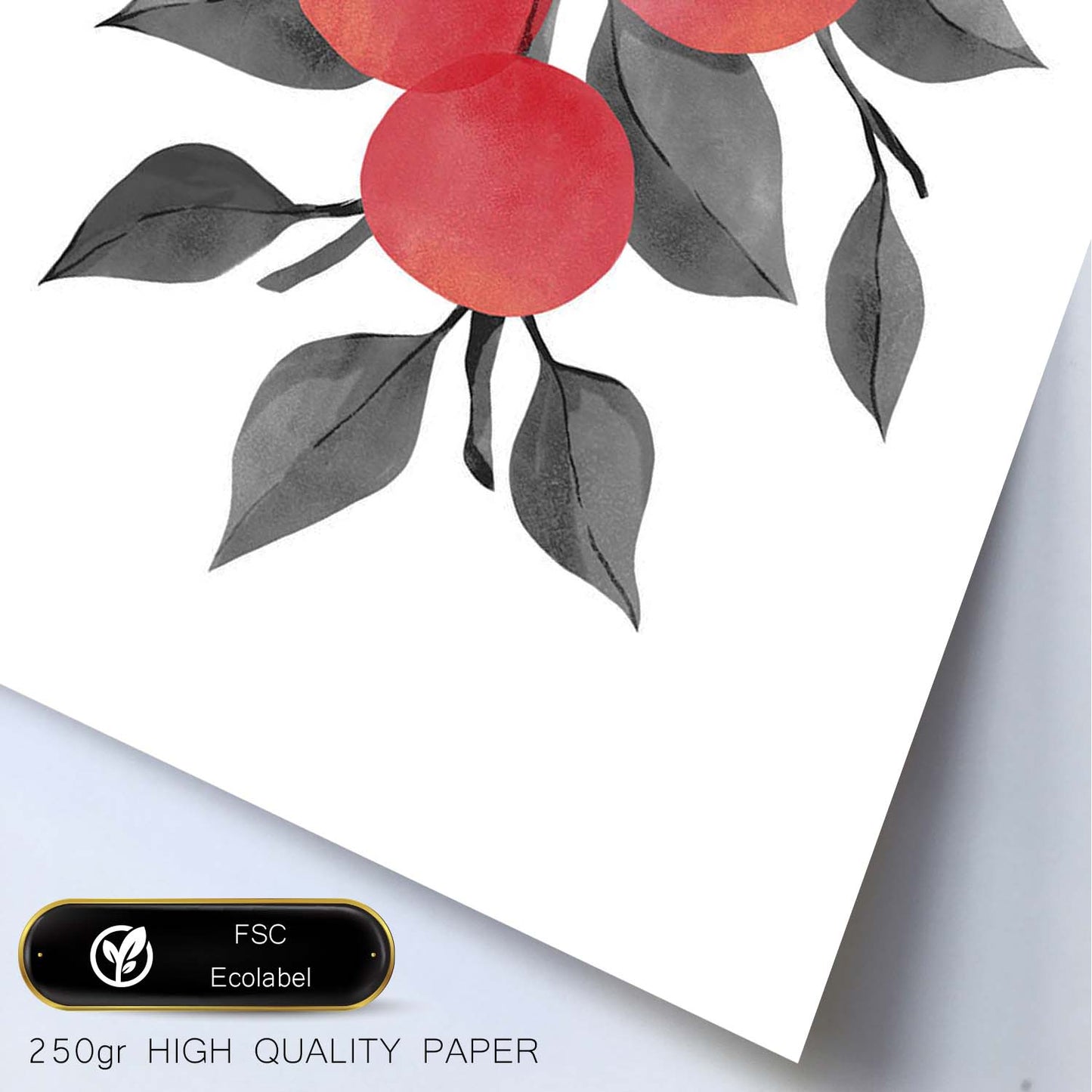 Lámina Botánica acuarela 9. Pósters con ilustraciones de plantas y flores en estilo acuarela.-Artwork-Nacnic-Nacnic Estudio SL