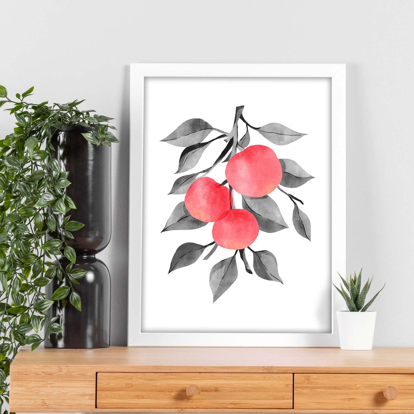 Lámina Botánica acuarela 9. Pósters con ilustraciones de plantas y flores en estilo acuarela.-Artwork-Nacnic-Nacnic Estudio SL