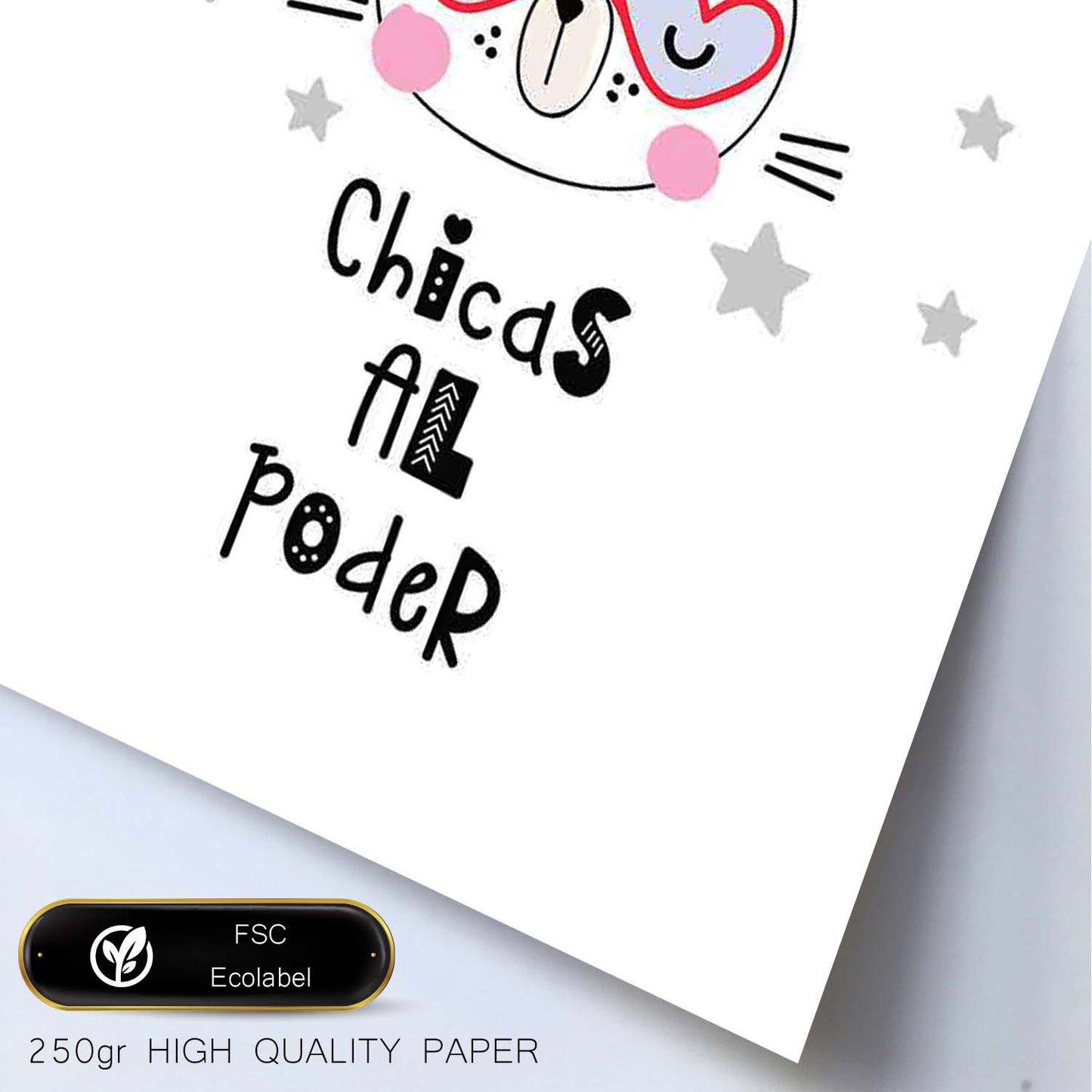 Lámina Chicas al poder poster educacional-Artwork-Nacnic-Nacnic Estudio SL