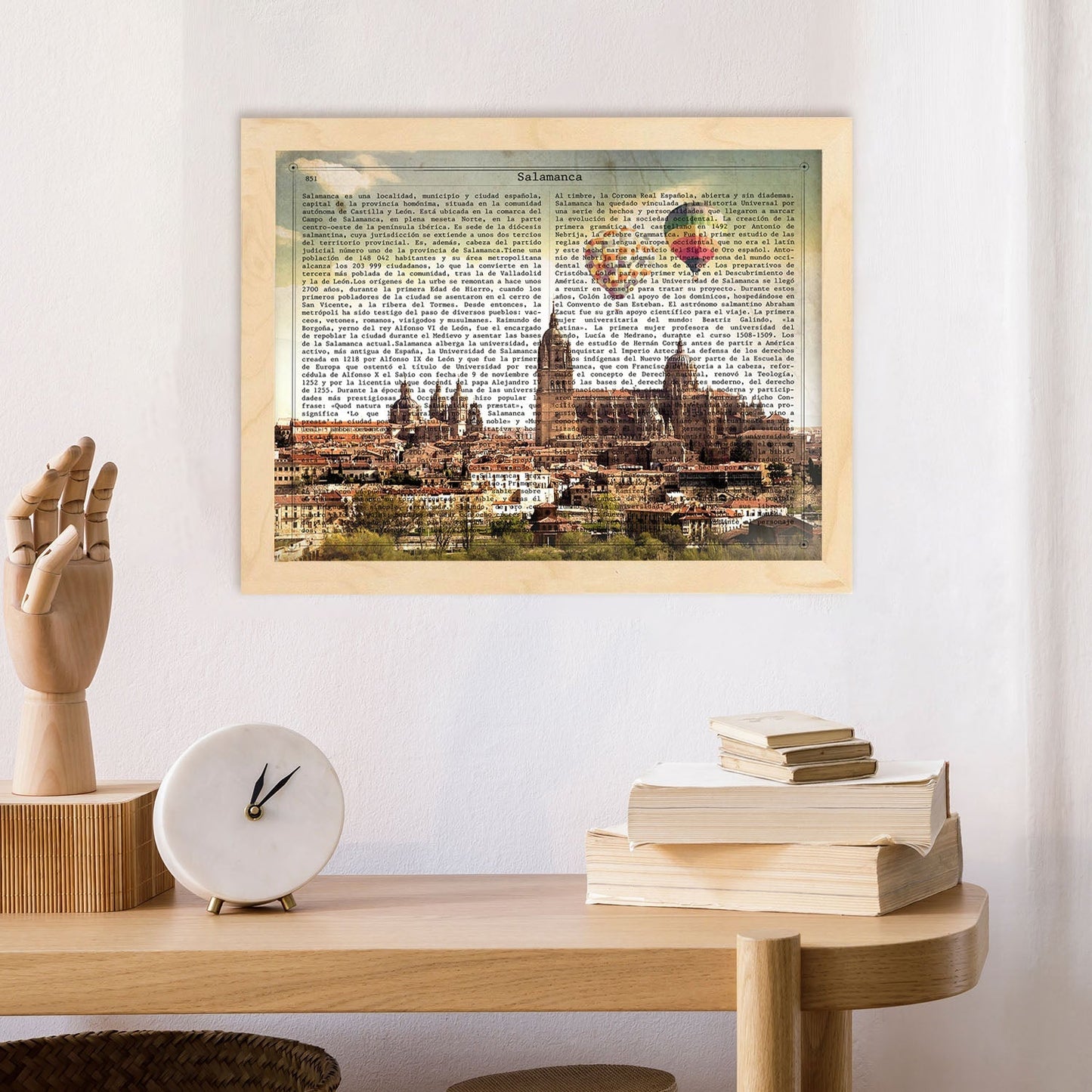 Lámina Ciudad de Salamanca con su Historia.-Artwork-Nacnic-Nacnic Estudio SL