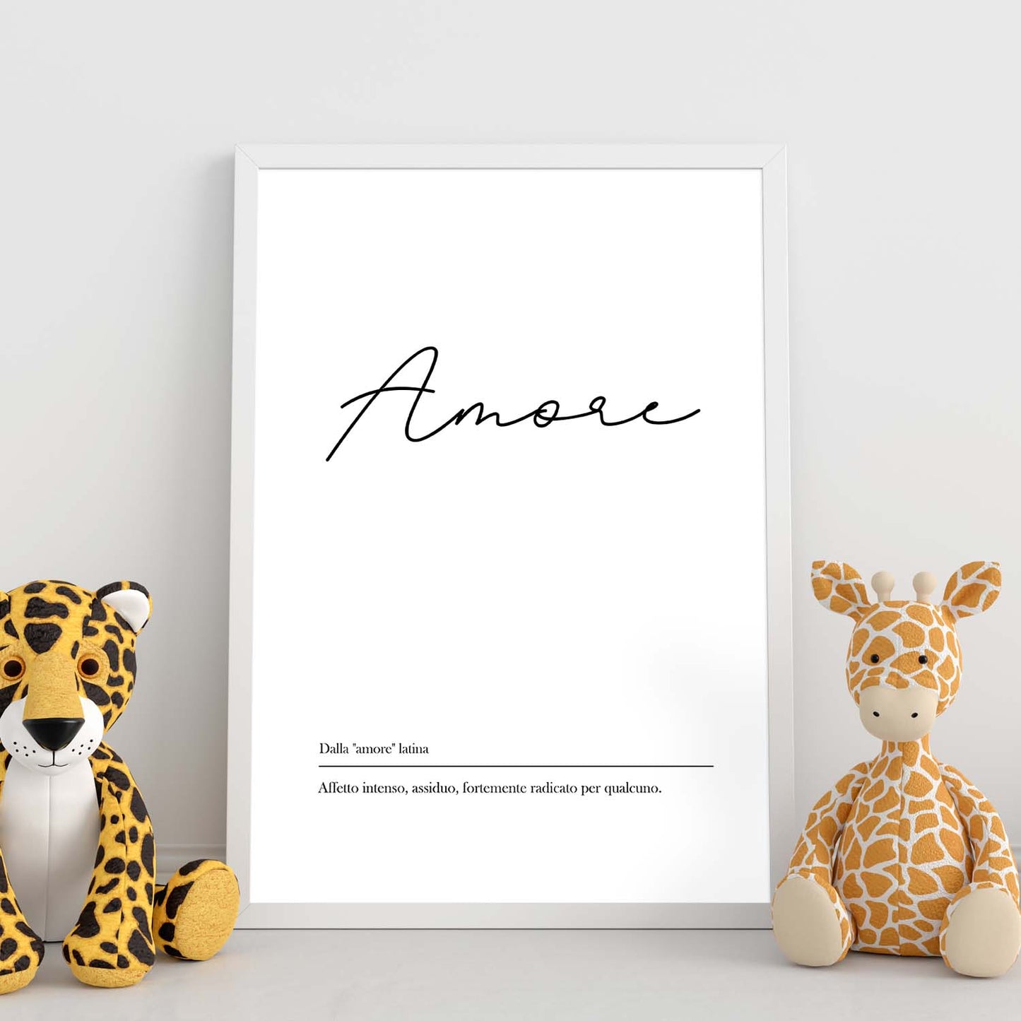 Lámina con definicion de palabras en italiano. Poster 'Amore' de palabras con definiciones.-Artwork-Nacnic-Nacnic Estudio SL
