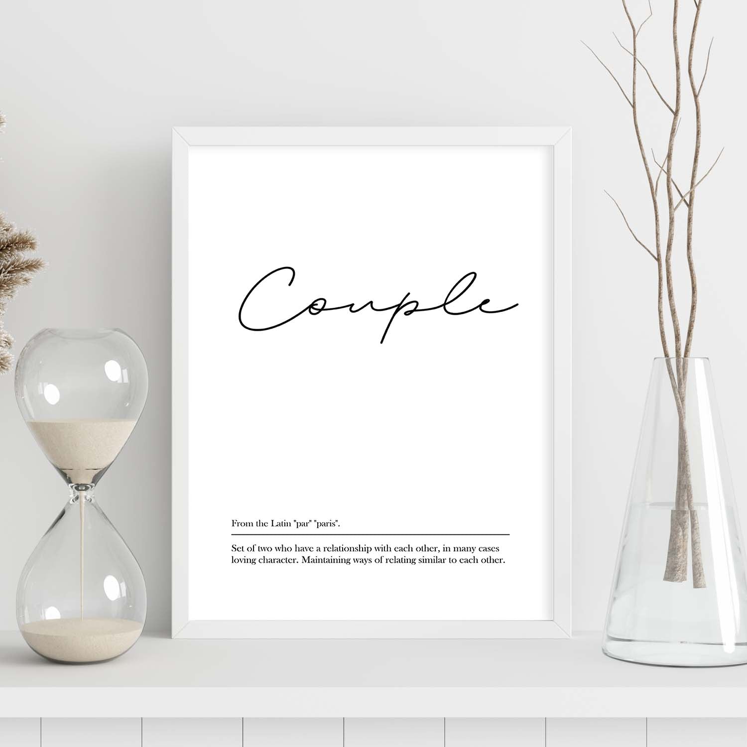 Lámina con definicion en inglés de Couple. Poster de palabras con definiciones.-Artwork-Nacnic-Nacnic Estudio SL
