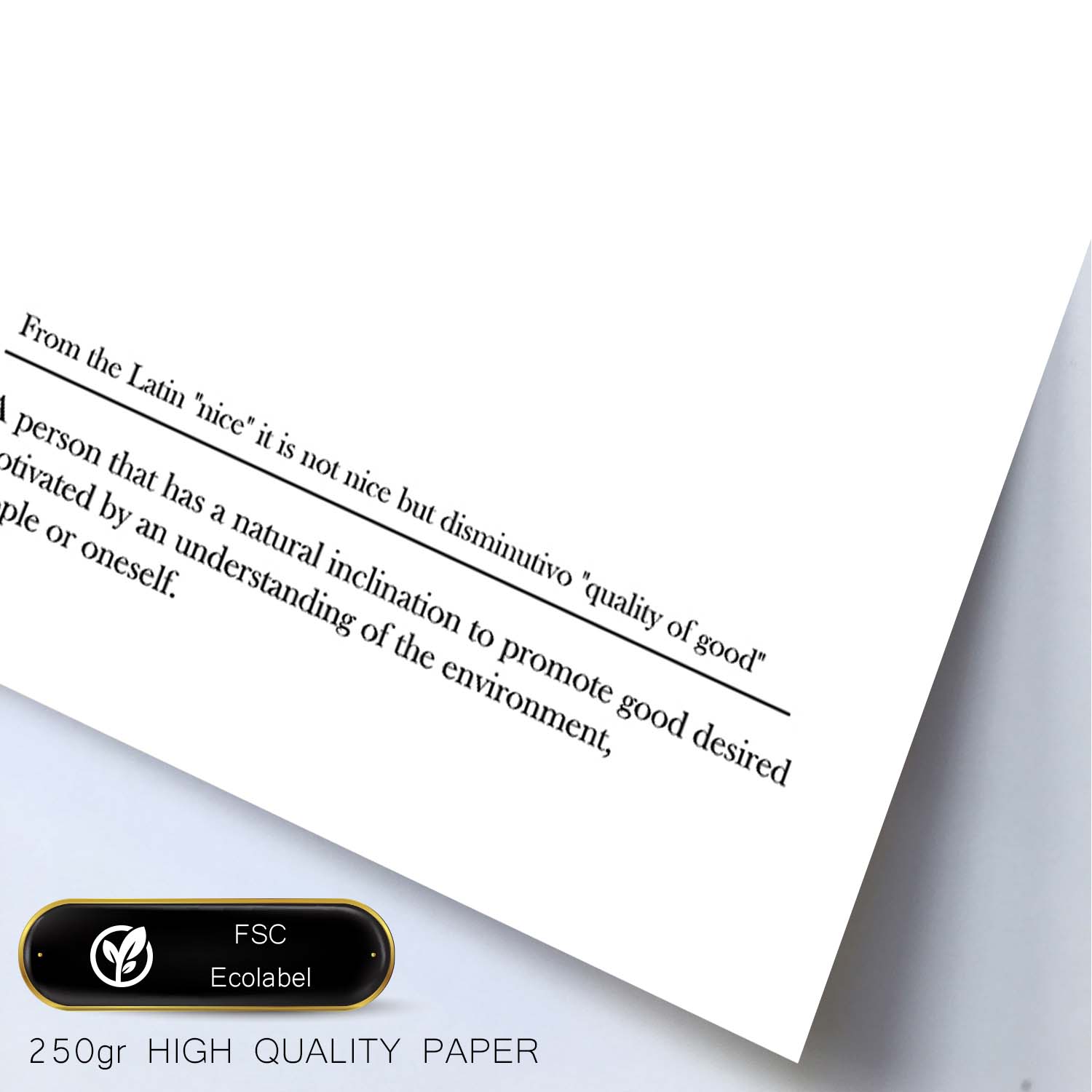 Lámina con definicion en inglés de Kind. Poster de palabras con definiciones.-Artwork-Nacnic-Nacnic Estudio SL