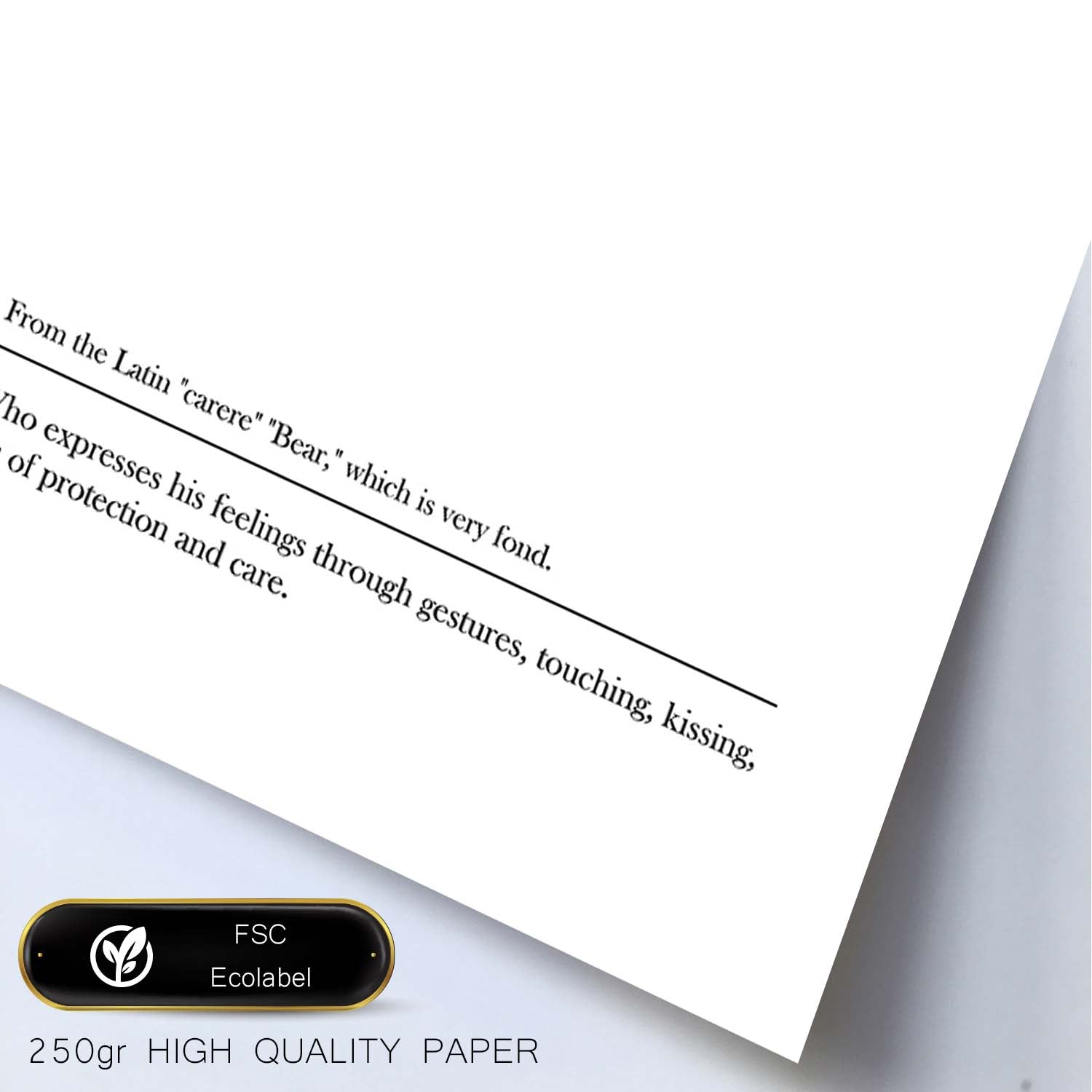 Lámina con definicion en inglés de Loving. Poster de palabras con definiciones.-Artwork-Nacnic-Nacnic Estudio SL