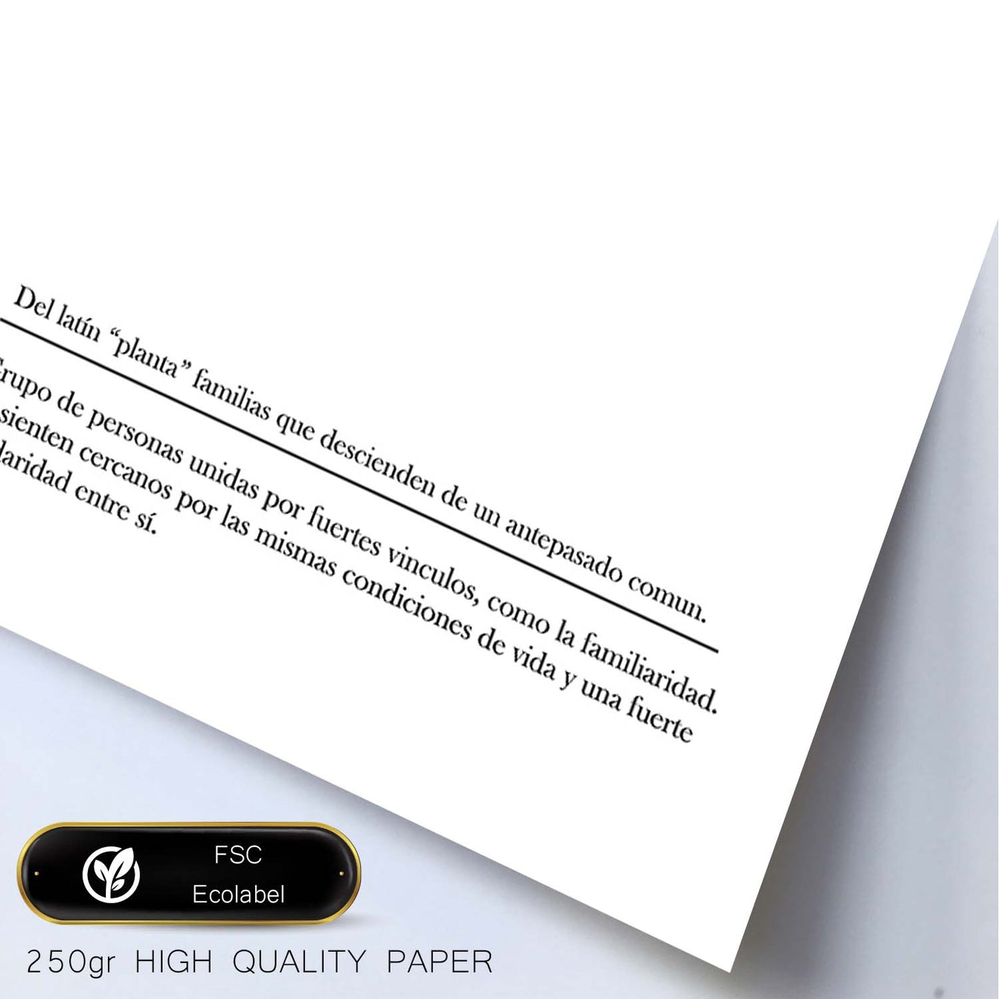 Lámina con la definición de la palabra Clan en con fondo Blanco nórdico-Artwork-Nacnic-Nacnic Estudio SL