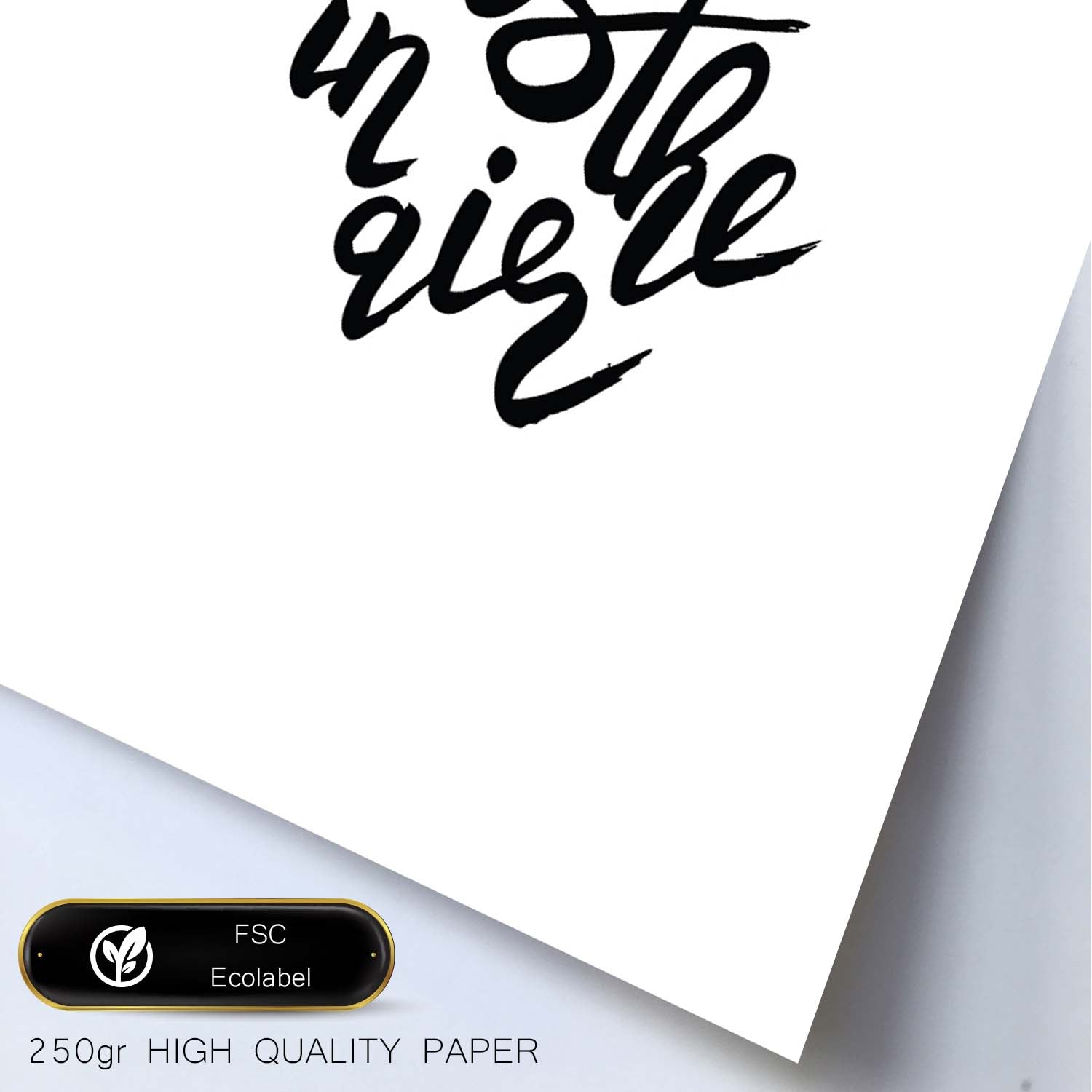 Lámina con mensajes felices en blanco y negro.Poster 'El Amor Esta En El Aire'-Artwork-Nacnic-Nacnic Estudio SL