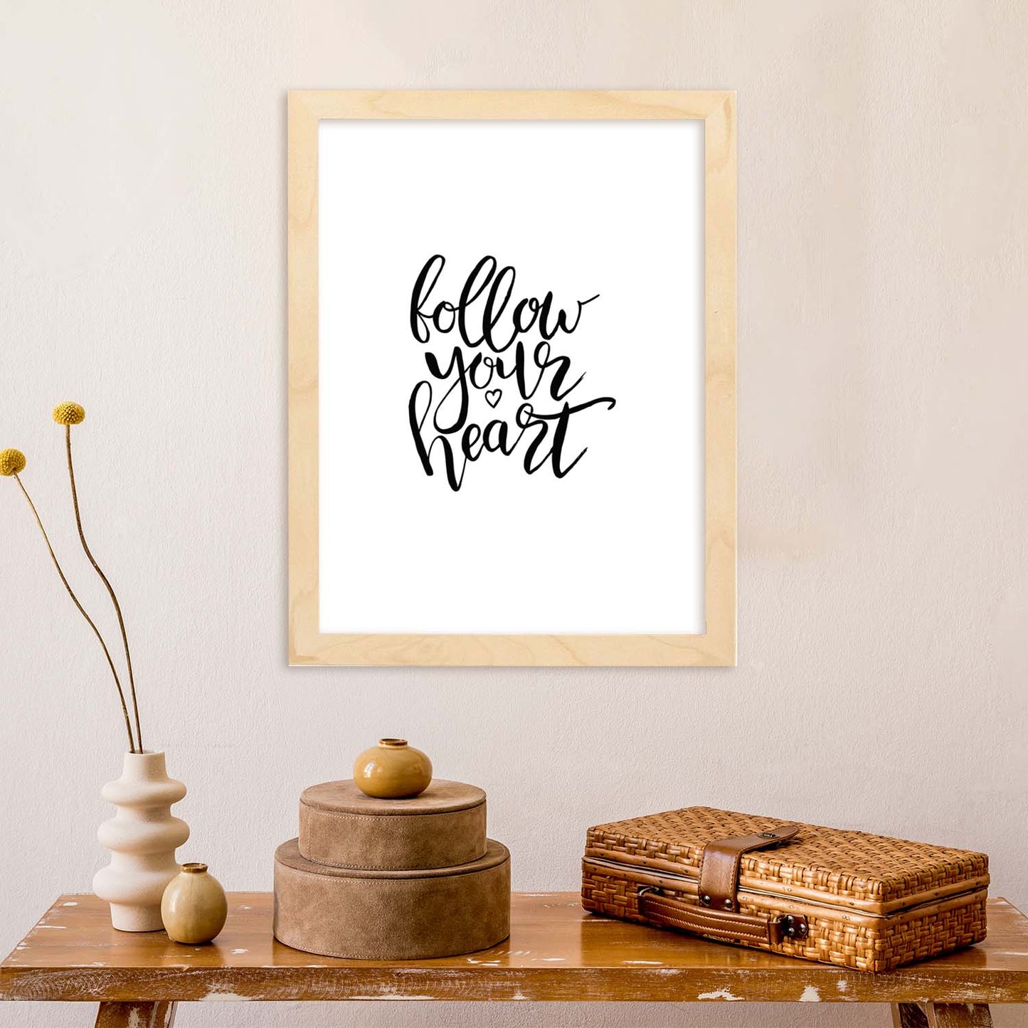 Lámina con mensajes felices en blanco y negro.Poster 'Sigue Tus Sueños'-Artwork-Nacnic-Nacnic Estudio SL