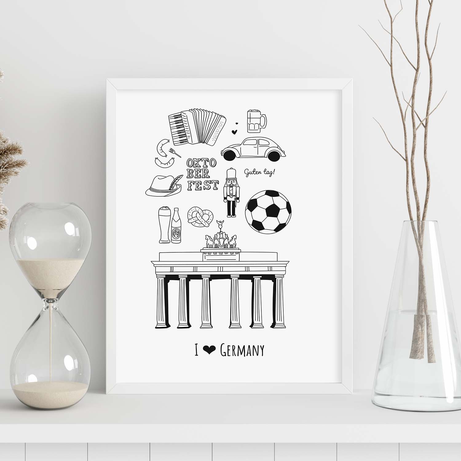 Lámina de Alemania. Pósters de países y ciudades del mundo. Imágenes de monumentos y viajes.-Artwork-Nacnic-Nacnic Estudio SL