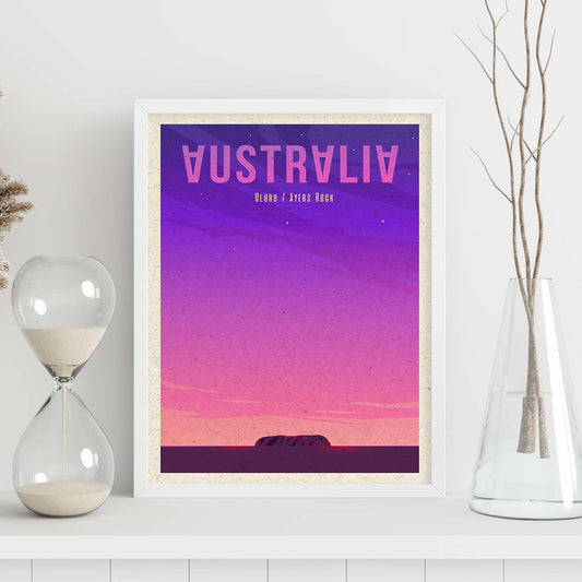 Lámina de Australia. Estilo vintage. Poster ciudad en colores. Anuncio Australia-Artwork-Nacnic-Nacnic Estudio SL