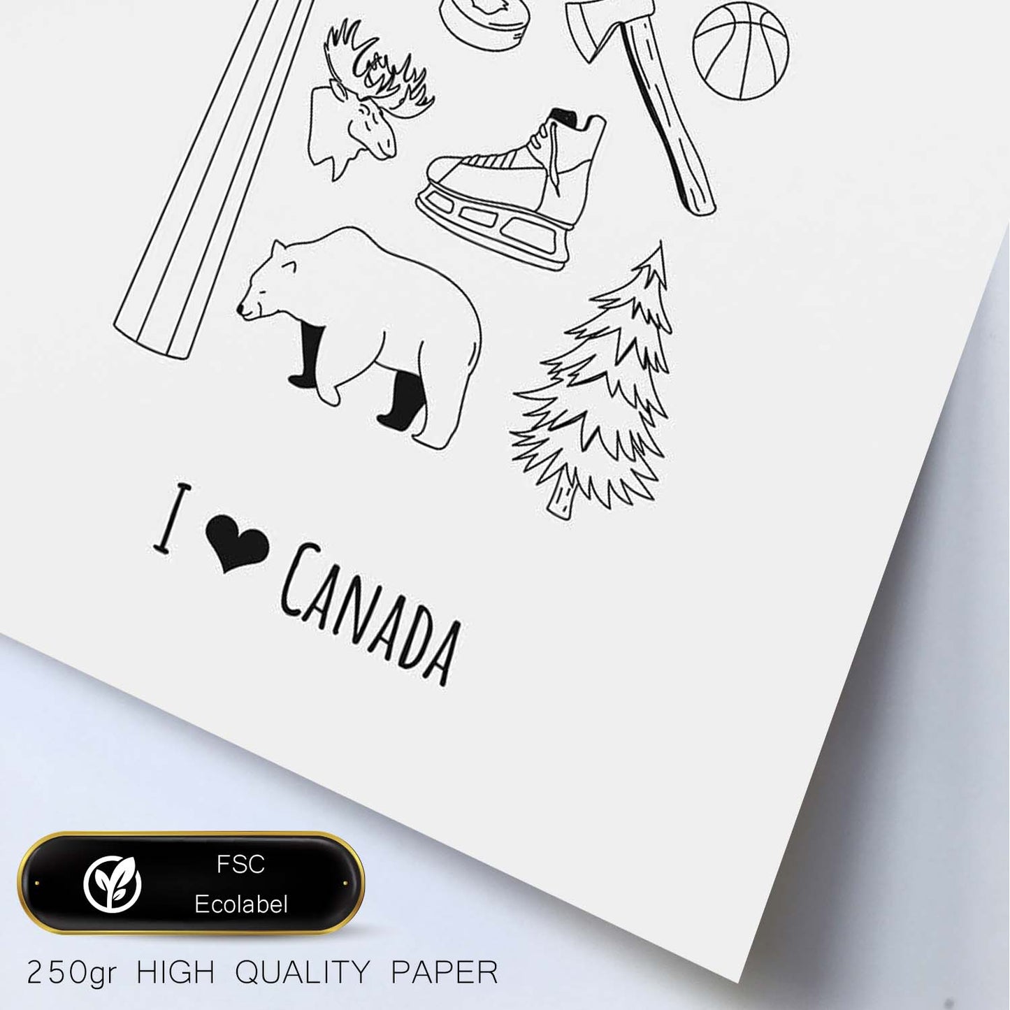 Lámina de Canada. Pósters de países y ciudades del mundo. Imágenes de monumentos y viajes.-Artwork-Nacnic-Nacnic Estudio SL