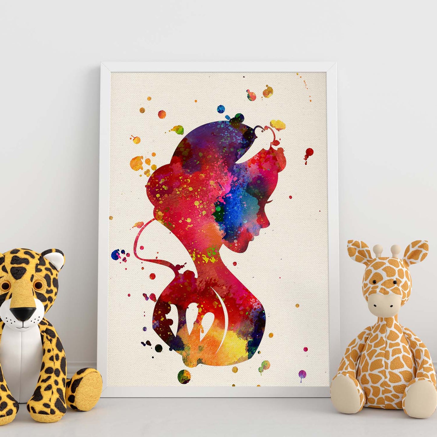 Lámina de la famosa pelicula BLANCANIEVES en estilo explosión de color . Poster coleccción peliculas. Papel 250 gr alta calidad.-Artwork-Nacnic-Nacnic Estudio SL