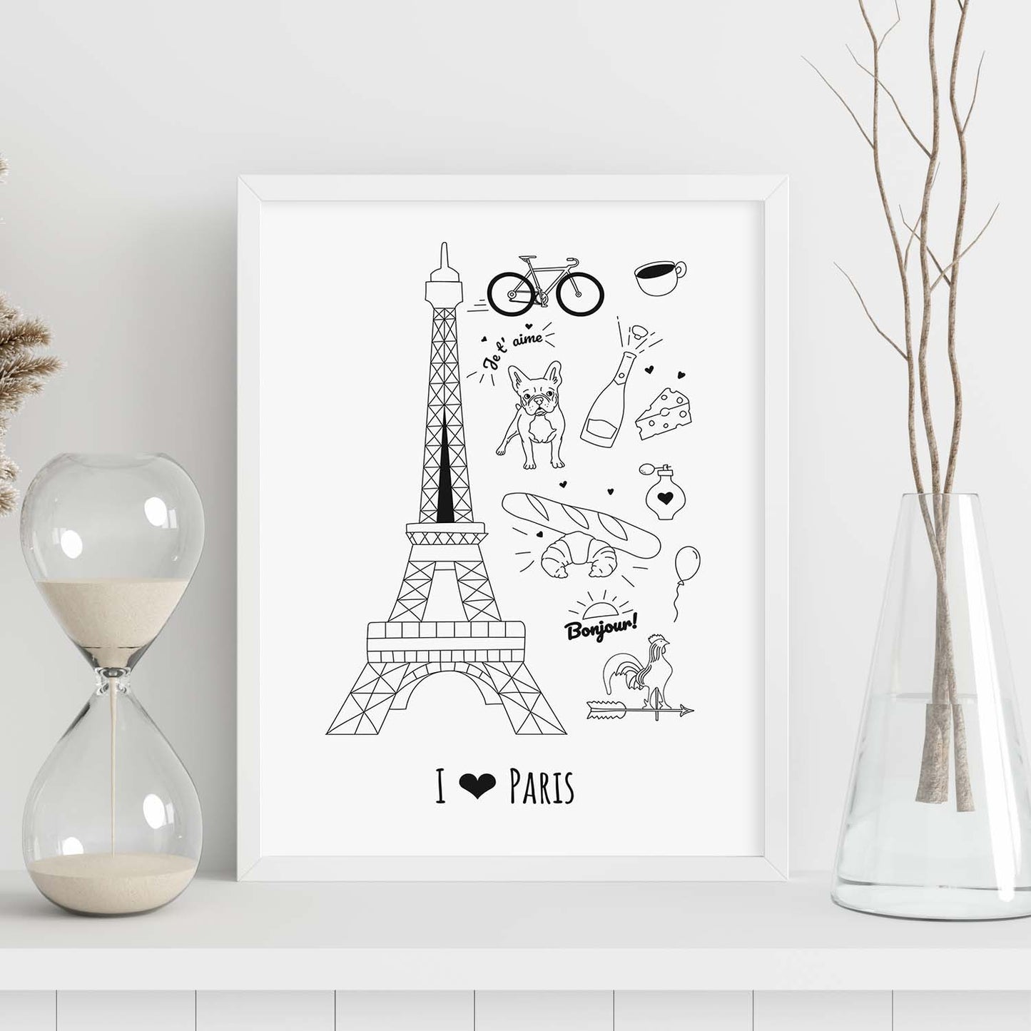Lámina de Paris. Pósters de países y ciudades del mundo. Imágenes de monumentos y viajes.-Artwork-Nacnic-Nacnic Estudio SL
