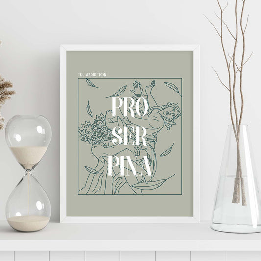 Lámina de Proserpina. Pósters con ilustraciones minimalistas de los dioses de la mitología griega.-Artwork-Nacnic-Nacnic Estudio SL